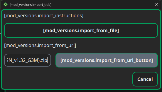 G3M version import is unfinished