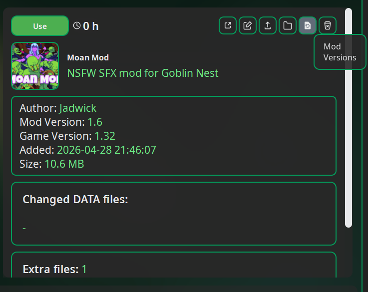 G3M mod versions button